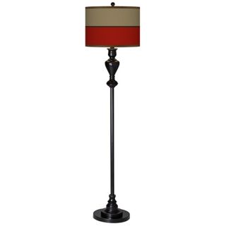 Empire Red Giclee Glow Black Bronze Floor Lamp   #W9956 X2908