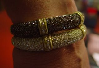 Judith Ripka Diamond Cuff Bracelets