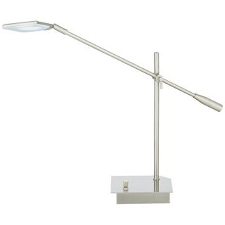 Brushed Steel Flat Head LED Balance Arm Desk Lamp   #R7398