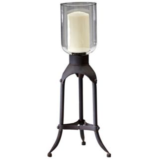 Franklin Raw Steel Iron Candle Holder   #V0534