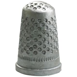 Pewter Finish Collectible Large Sewing Thimble Token   #R0261