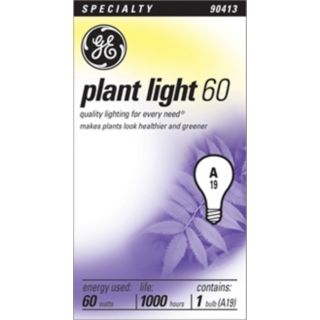 GE Plant Light Bulb   60 Watts   #90413