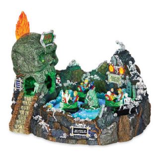 LEMAX SPOOKYTOWN SKULL RIVER ANIMATED, LIGHTED HALLOWEEN VILLAGE PIECE