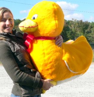 Giant 33 Bright Yellow Stuffed Duck Jumbo Huge Plush