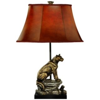 Mountain Lion Table Lamp   #J2255