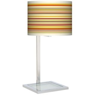 Yellow, Chrome Table Lamps