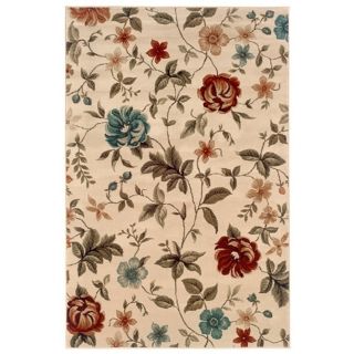 Durand Collection Sarabeth Ivory and Green Area Rug   #T6982