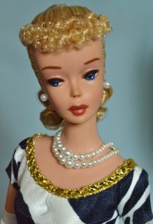 OOAK Vintage 1960 Blonde 4 Ponytail Barbie Doll by Juliaoriginals