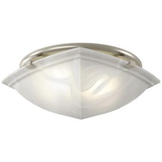 Classic Square Brushed Nickel Bathroom Fan with Light   #K7702