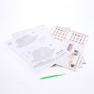 USD $ 15.39   DIY Paper 3D Puzzle White House (65pcs, No.2801 E),
