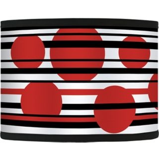 Red Balls Giclee Lamp Shade 13.5x13.5x10 (Spider)   #37869 83106