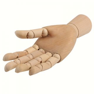 USD $ 12.69   Wooden 15 Joint Moveable Manikin Children Hand Model (8