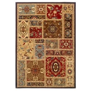 Langham Collection Cottage Beige and Brown Area Rug   #T7034
