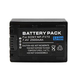 NP FV70 Compatible 7.4V 2500mAh Battery Pack for Sony HDR CX150E and