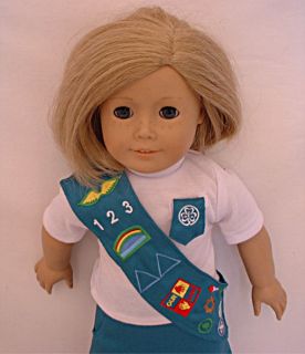 Girl Scout Junior Skirt Uniform Set Fit 18 in Doll Clothes Kanani
