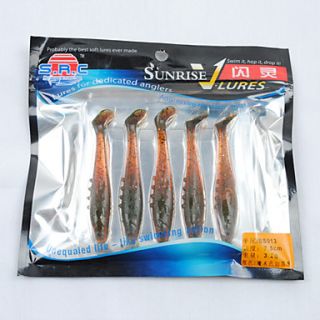 EUR € 3.58   75MM 3,2 g Paquete Soft Lure (5 Piezas), ¡Envío