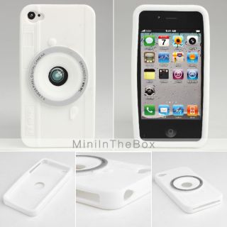 USD $ 2.69   Camera design Soft Silicone Case for iPhone 4/4S,