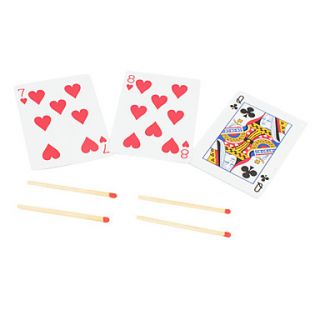 USD $ 7.69   Magic Box Floating Match on Card Amazing Trick Joke Prop