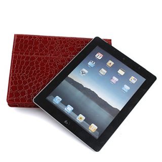 USD $ 14.73   Stylish Crocodile Protective Case for iPad 2(Dark red