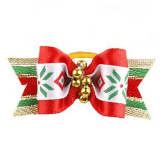 EUR € 0.73   Chirstmas Bell Style Tiny Rubber Band Hair Bow for