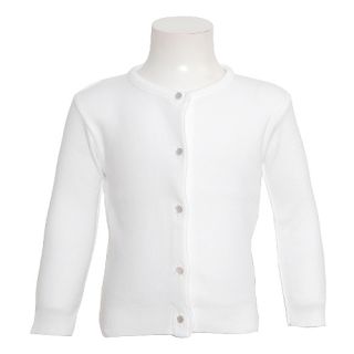 Julius Berger Girls White Button Dress Cardigan Sweater Girls 3T