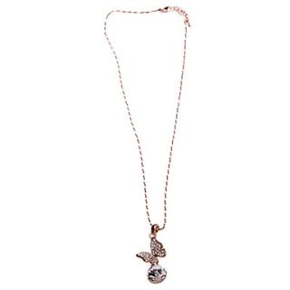 EUR € 4.77   Cristal incrusté Collier Papillon en alliage de