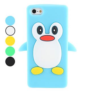 USD $ 5.69   Cartoon Penguin Design Soft Case for iPhone 5 (Assorted