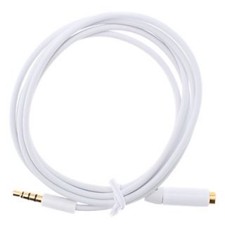 USD $ 2.79   3.5mm Female to Male Extension Cable (120CM, White),