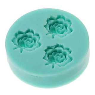 EUR € 4.87   DIY Baking 3D tre blomster formet silikon Cake Soap