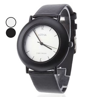 EUR € 5.88   Unisex Elegant Design PU Analog Quartz Wrist Watch