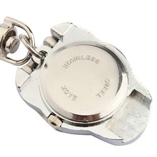 EUR € 3.76   roestvrij stalen zakhorloge met sleutelhanger, Gratis