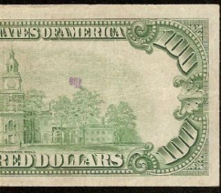 1934 C $100 Dollar Bill Federal Reserve Note Kansas Fr 2155 J Only 401