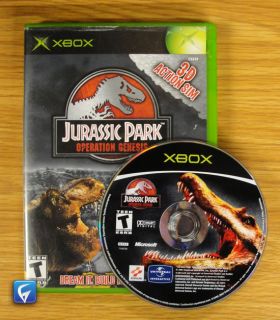 Jurassic Park Operation Genesis Game Disc Manual Case