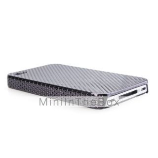 USD $ 1.89   Mesh Plastic Hard Cover Case for iphone 4G White,