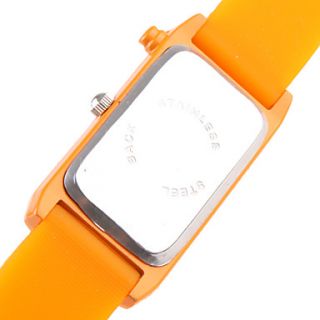 USD $ 4.89   Rubber Band Quartz Wrist Watch For Women(Orange),
