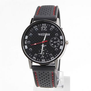 USD $ 3.89   Unisex Plastic Analog Quartz Wrist Watch (Black),