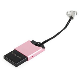 USD $ 2.99   Kingmax USB 2.0 MicroSDHC Memory Card Reader (Pink),