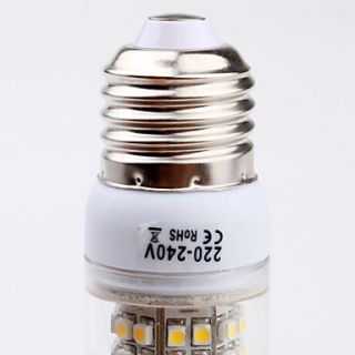 E27 5W 96x3528 SMD 250 300lm 2800 3300k varmhvit ledet mais pære (220