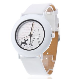 EUR € 5.88   Kvinder PU Analog Quartz Wrist Watch (Assorterede