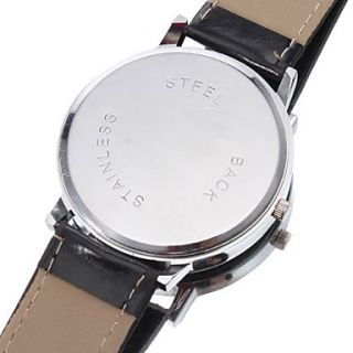 EUR € 5.97   Unisex PU Analoog Quartz Wrist Watch (Zwart), Gratis
