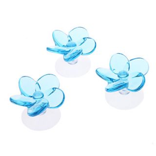 EUR € 6.98   3 Pack Crystal Flower Ornamenten met Sucker (Blauw