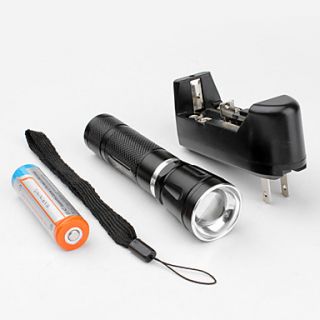 Small Sun ZY C94 Portable Zoom Adjustable Cree Q5 Flashlight (1x18650