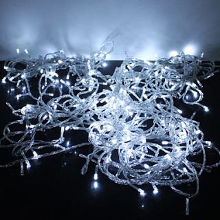 10m 100 ledede varm hvid 8 gnister modes julen fairy string lys (220V