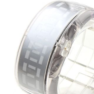 USD $ 7.97   Bracelet Design Future Blue LED Wrist Watch   Transparent