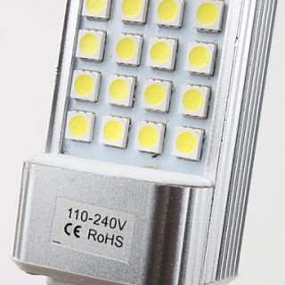 SMD 350 400LM 5500 6500K Natural White Light LED Corn Bulb (110 240V