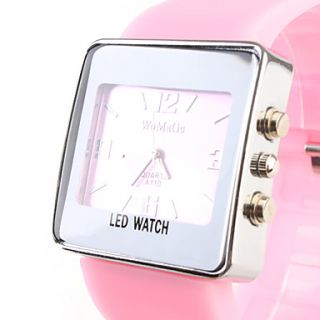 USD $ 6.39   Fashion Girl Women Wrist Watch Pink Watchband Pink Dial