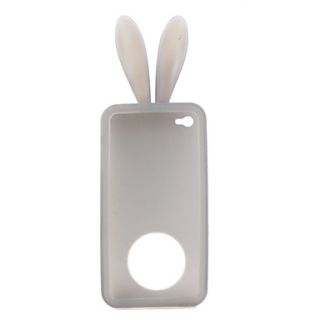 USD $ 5.69   Rabbit Protective Silicon Case For iPhone 4 Gray,