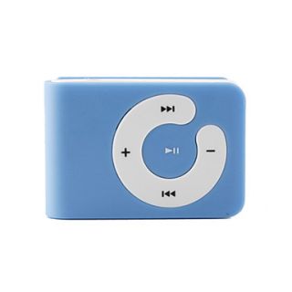 Mini Clip Plug in Micro SD Card TF Card Reader  Music Player   Blue