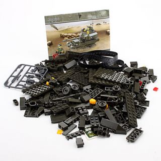USD $ 15.48   SLUBAN 3D DIY Puzzle T90 Tank Building Blocks Bricks Toy