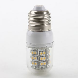 e27 48x3528 SMD 3w 270lm 3000 3500K branco quente lâmpada de milho